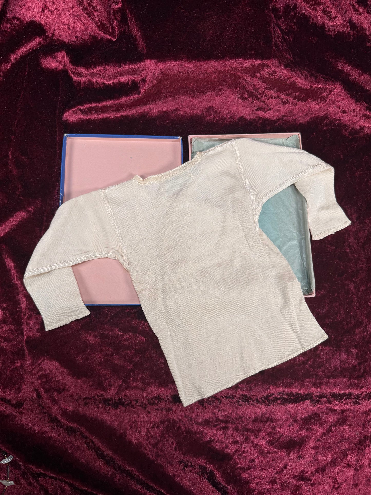 Vintage Silk & Wool Infant Undershirt – Carter’s Boxed Baby Garment