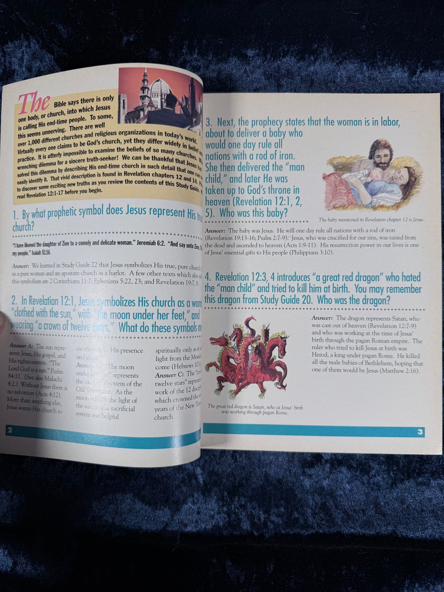 Vintage Amazing Facts Study Guide Booklet - God's End-Time Church - Early Edition