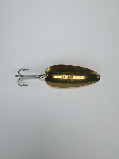 Vintage Dardevle Yellow and Red Fishing Lure Spinner