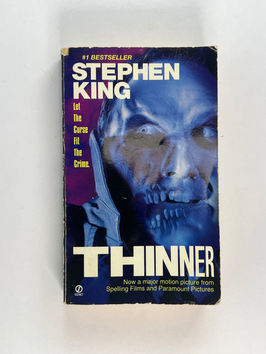 Vintage Paperback - Thinner - Stephen King - 1985 Signet Printing