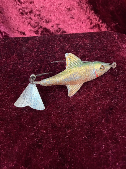 Vintage Fishing Lure – Fred Arbogast Tin Liz Spinner Akron Ohio