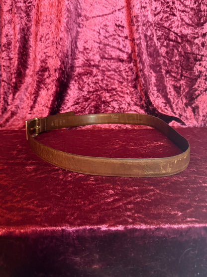 Vintage Accessories - Harris California Glove Leather Belt - Brown - M/L