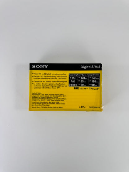 Sony Hi8 60 min Digital8 120 min HMP Cassette Tape - New Sealed