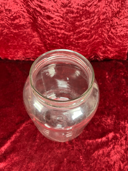 Vintage Glass Kitchen Storage Jar – Eggo Advertising Lid Mid Century Canister