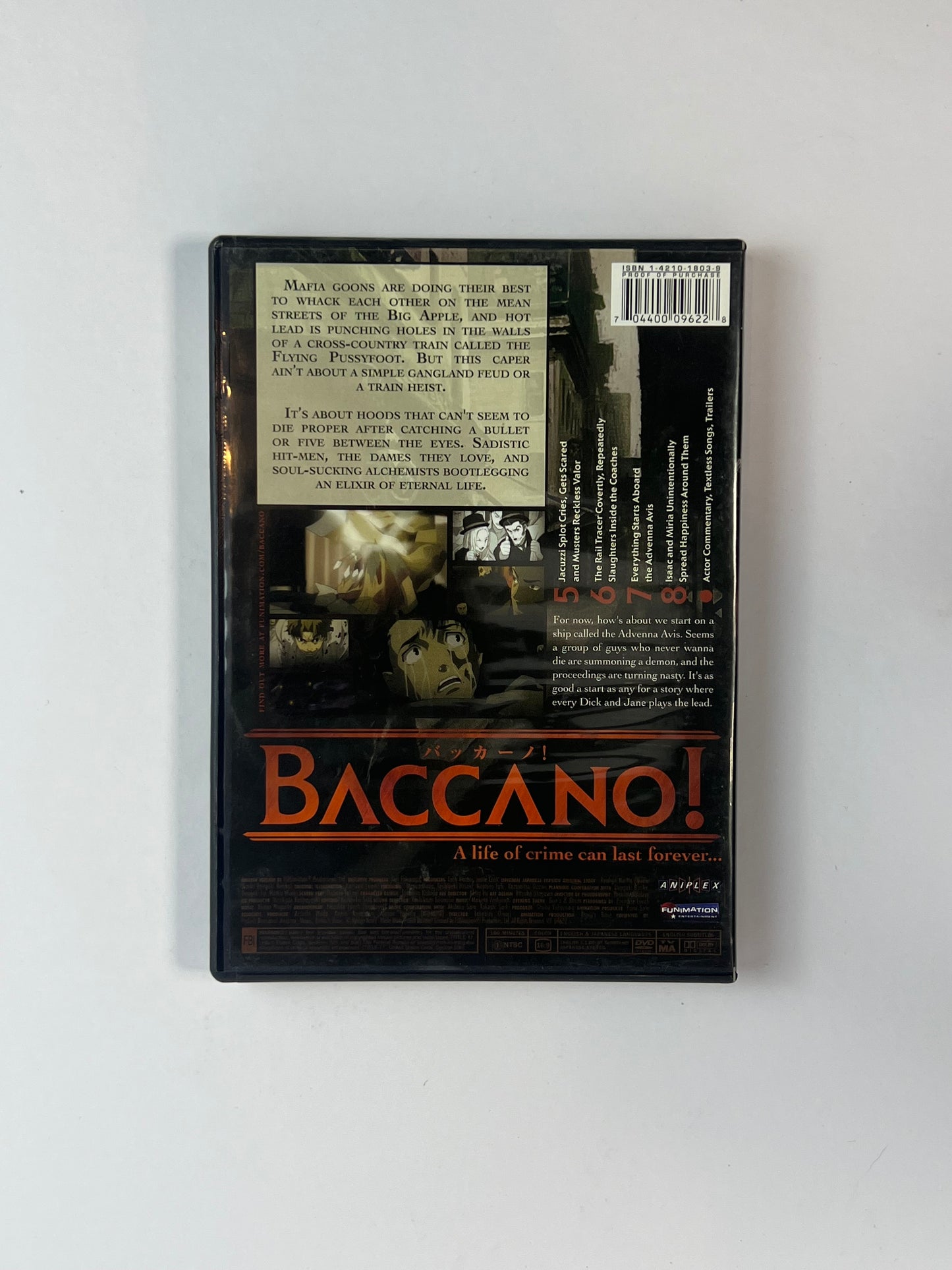 DVD - Baccano! - Volume 2 - English / Japanese - FUNimation - 2007