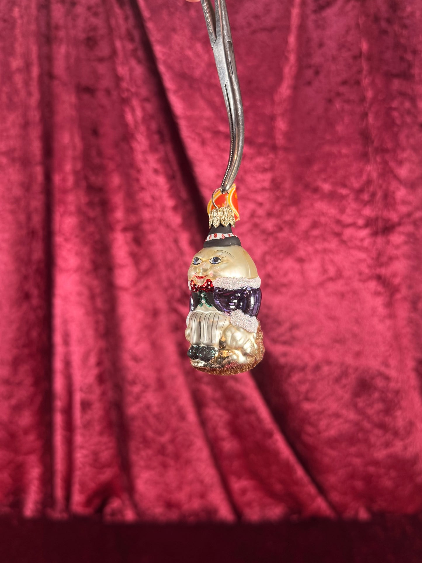 Vintage Christmas - Handblown Glass Ornament - Humpty Dumpty - Taron Collection - Poland