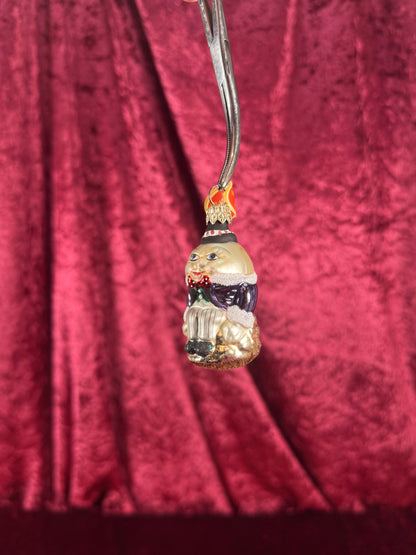 Vintage Christmas - Handblown Glass Ornament - Humpty Dumpty - Taron Collection - Poland