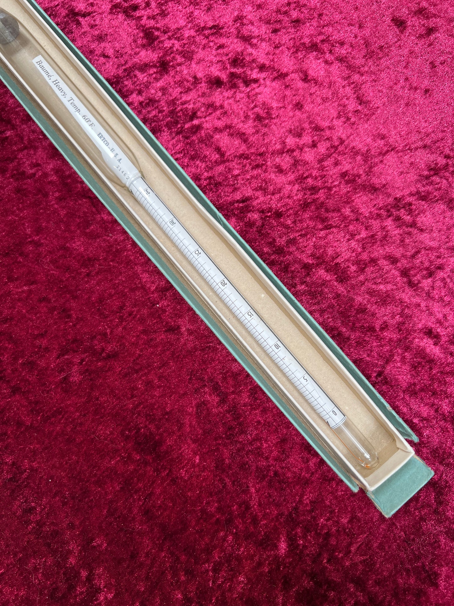 Vintage Oddities - Laboratory Thermometer / Hydrometer - Ertco U.S.A.