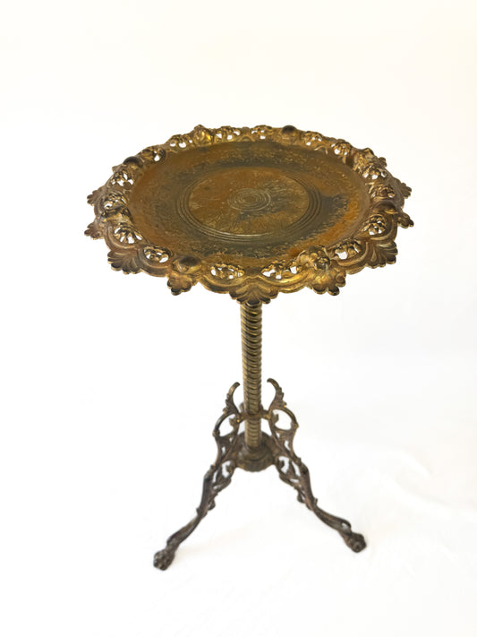 Antique 19th Century Bronze Victorian Art Nouveau Plant Stand w/ Cherubs