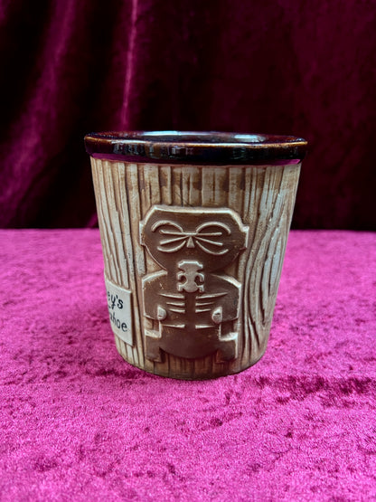 Vintage Ceramic Tiki Mug - Harvey's Lake Tahoe Souvenir Cup OMC Japan