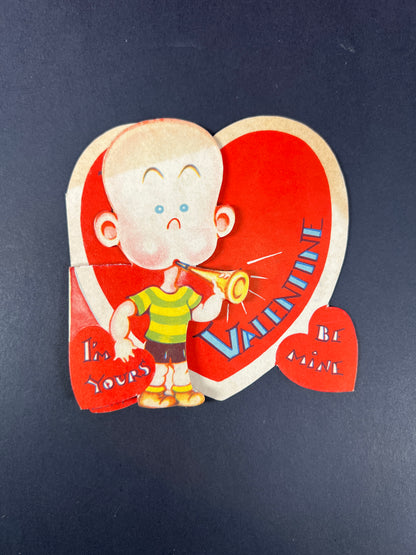 Vintage Ephemera - Valentine’s Day Card - Blowing You To A Valentine - USA