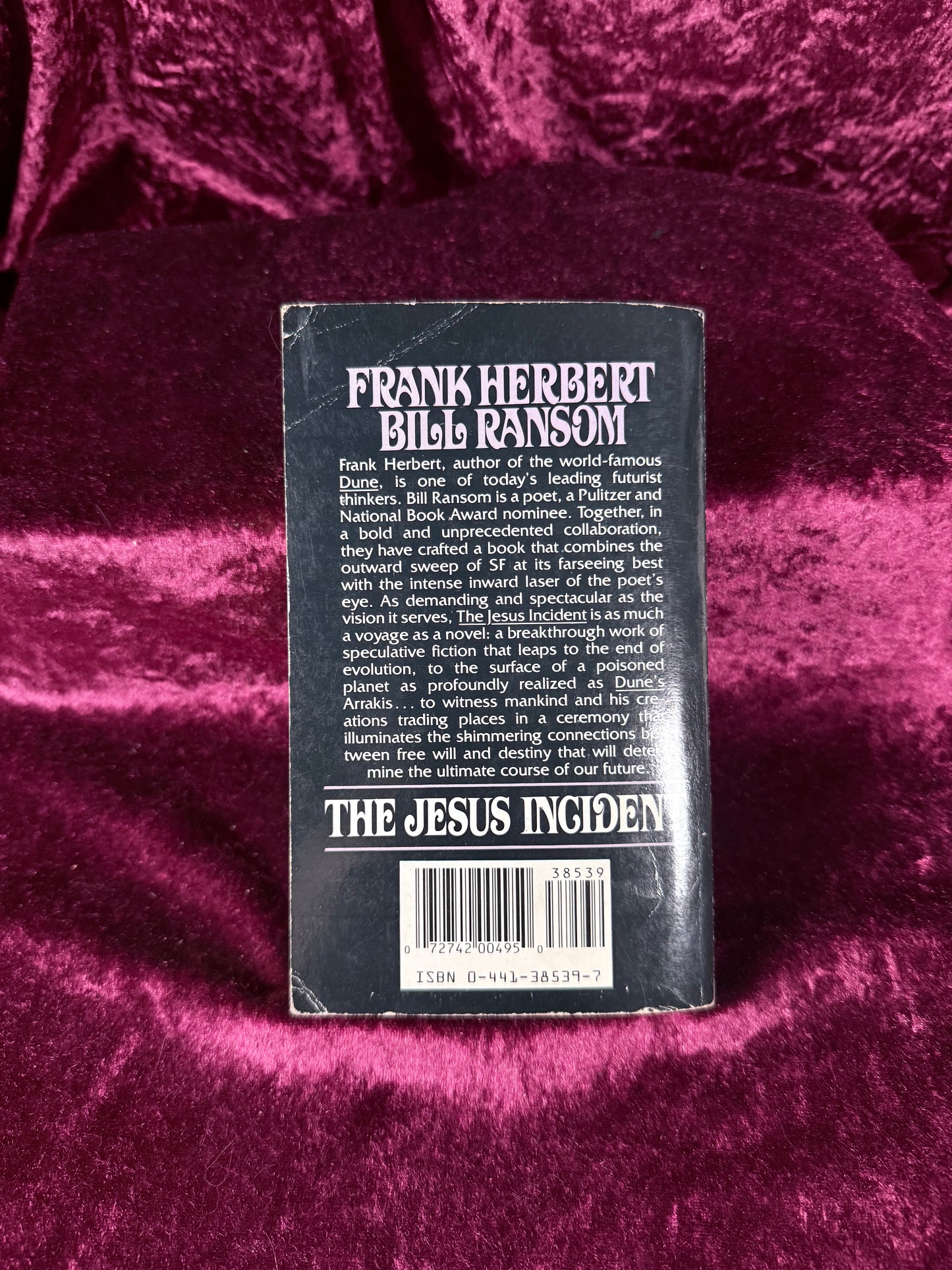 Vintage The Jesus Incident by Frank Herbert & Bill Ransom 1987 Ace Paperback