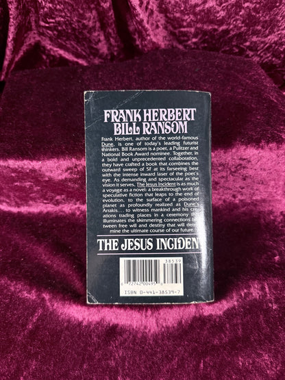 Vintage The Jesus Incident by Frank Herbert & Bill Ransom 1987 Ace Paperback