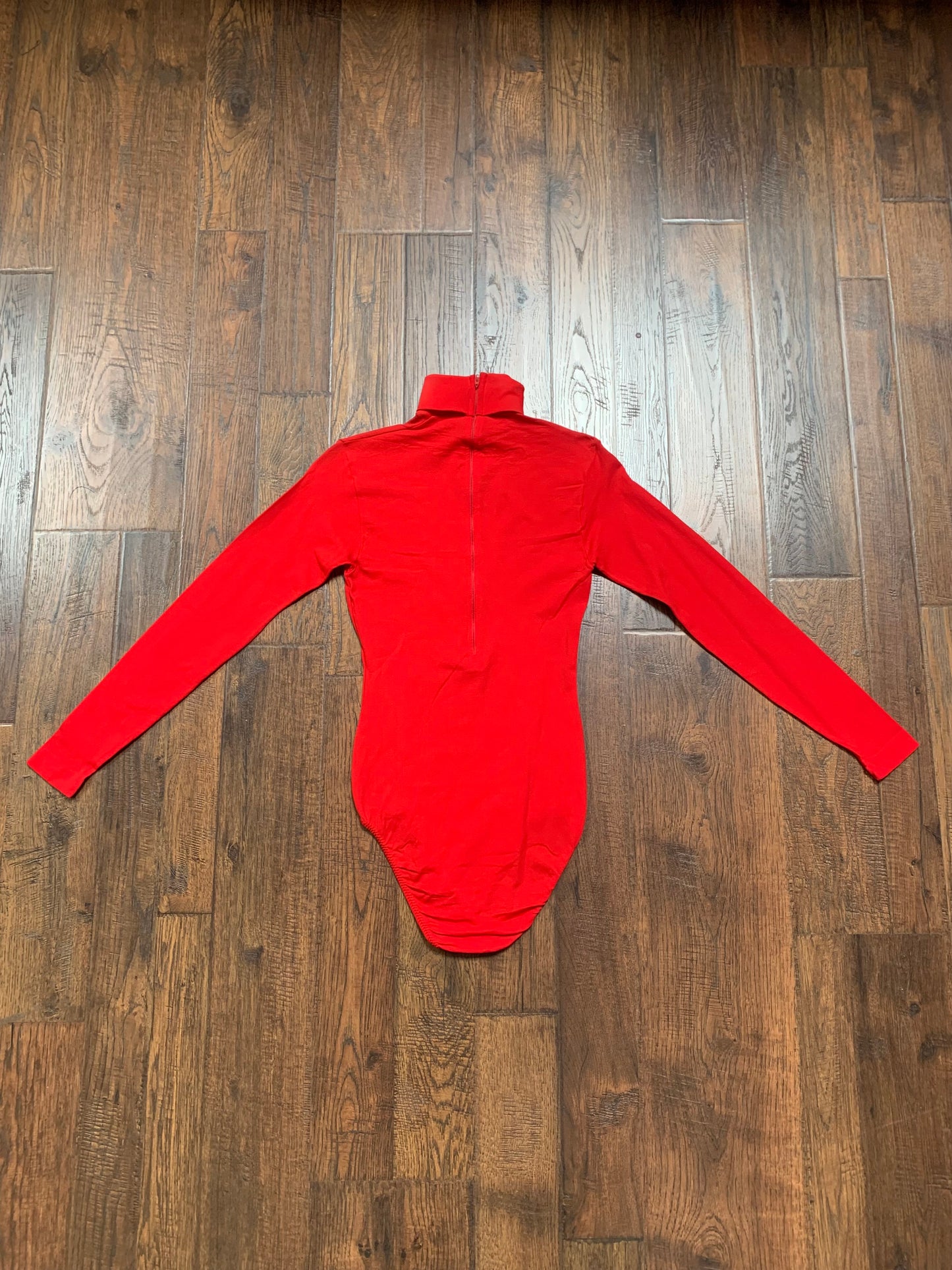 Vintage Clothing - Turtleneck Leotard - Red - Danskin - Medium