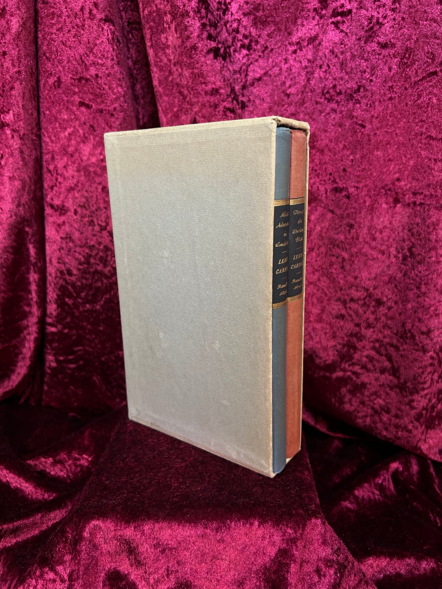 Vintage Hardcover Book Set - Alice in Wonderland Illustrated 1946 Random House Edition