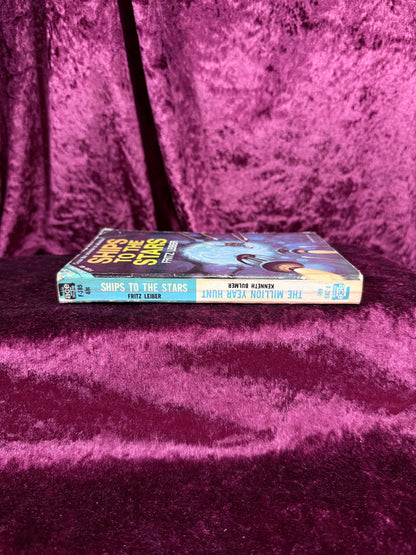 Vintage The Million Year Hunt by Kenneth Bulmer Ace Double Paperback with Ships to the Stars by Fritz Leiber First Edition