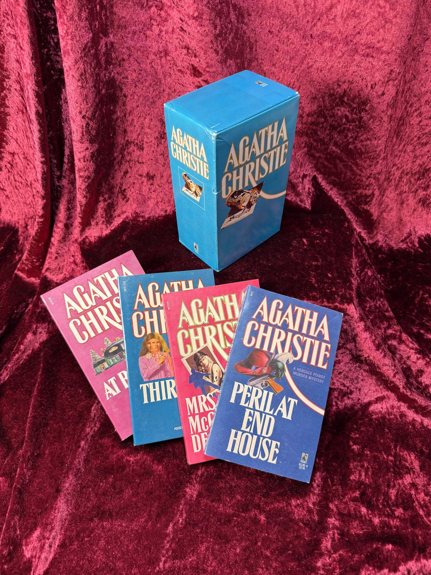 Vintage Paperback Book Set – Agatha Christie Pocket Mystery Collection - Hercule Poirot and Jane Marple