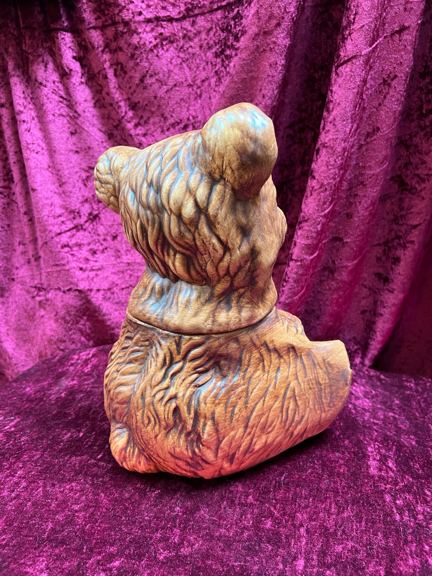 Vintage Kitchen - Ceramic Cookie Jar - Teddy Bear - Gilner Pottery