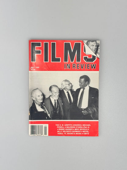 Films In Review Magazine - May 1990 - Michael Powell, Maureen O'Hara, Binnie Barnes, Mike Nichols