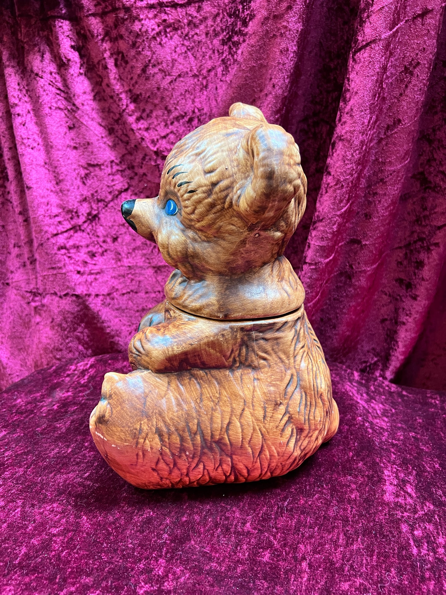 Vintage Kitchen - Ceramic Cookie Jar - Teddy Bear - Gilner Pottery
