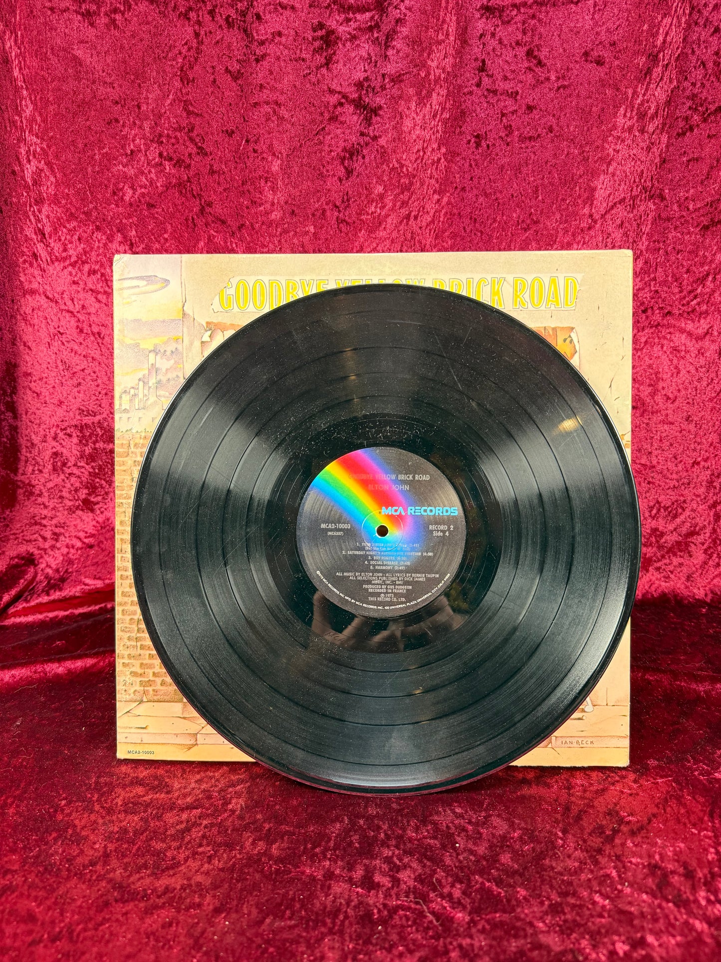 Vintage 12" Vinyl Record - Elton John - Goodbye Yellow Brick Road - MCA Records - 1973