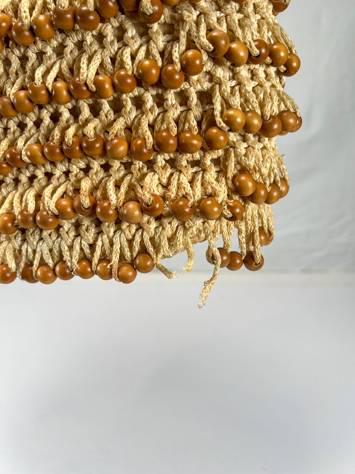 Vintage Purse - Top Handle Handbag - Beaded Crochet - ADG Fashion Imports Japan