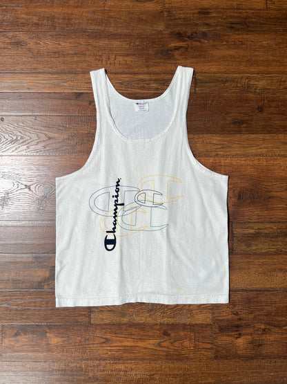 Vintage Clothing - 100% Cotton Tank Top - Champion Logo - Medium