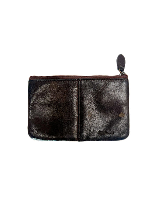 Vintage Wallet - Genuine Leather Zippered Pouch - Chocolate Brown - Rolfs