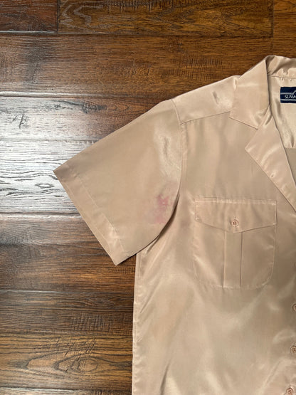 Vintage Clothing - Short Sleeve Blouse - Safari Khaki - Medium - Summerfield