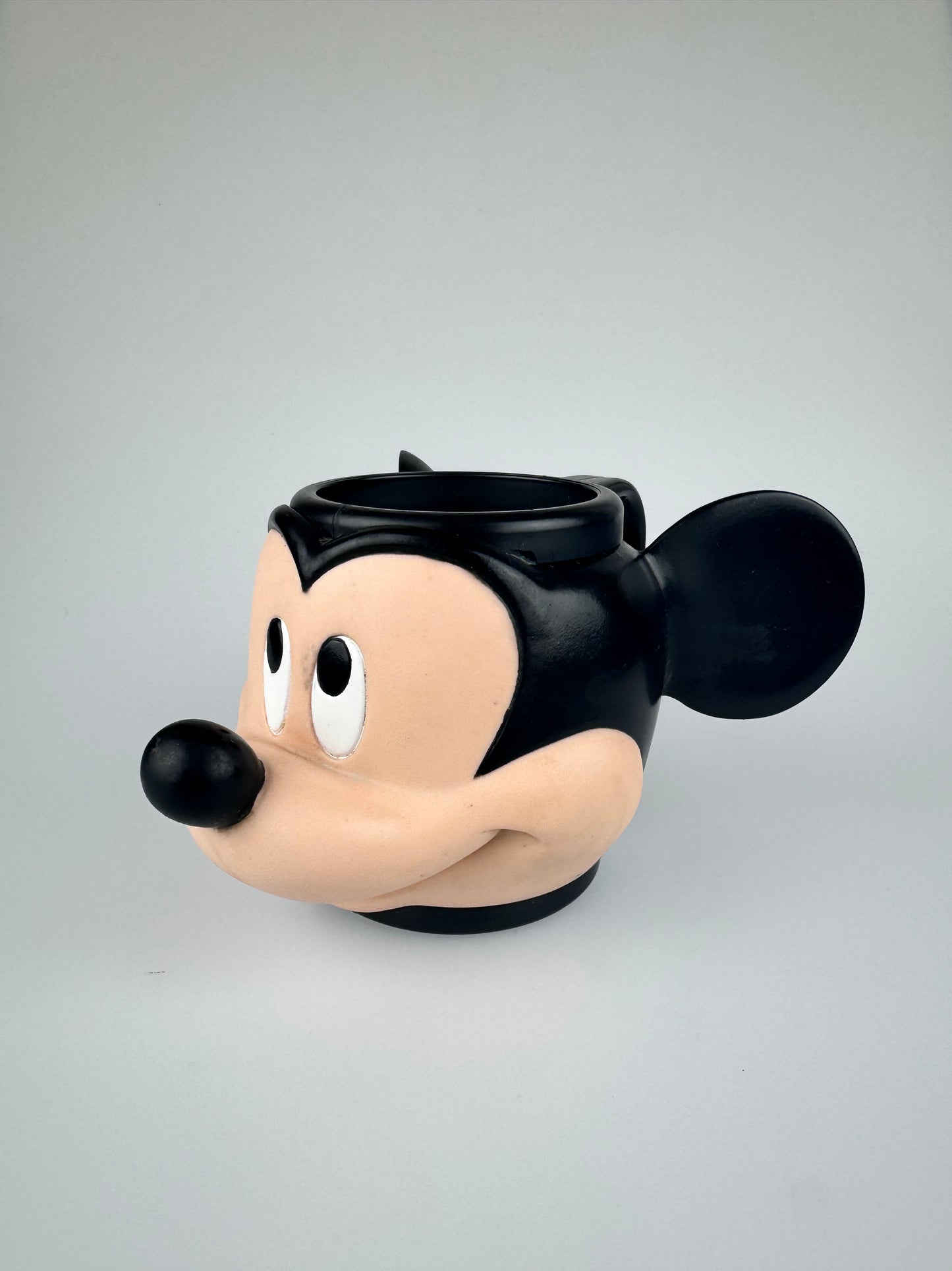 1980s Applause Mickey Mouse 3D Head Plastic Mug