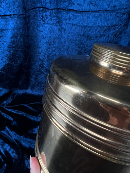 Vintage Rumidor Copper Tobacco Humidor - 1930s Adjustable Humidifier Canister