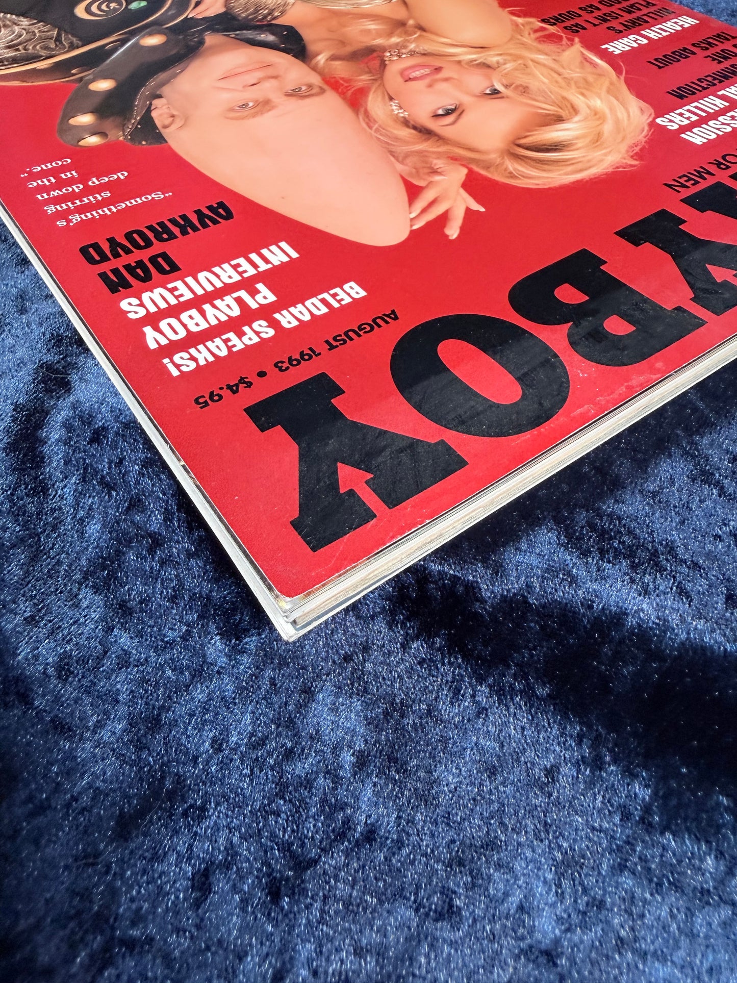 Vintage Playboy Magazine August 1993 - Pamela Anderson Cover - Dan Aykroyd Coneheads Interview