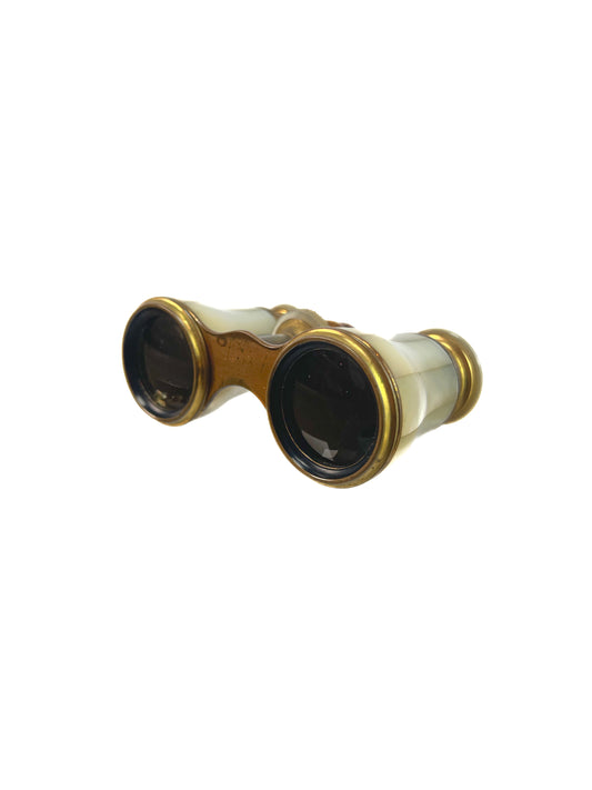 Vintage Opera Binoculars - Lemaire Fabt Paris - Mother of Pearl & Brass