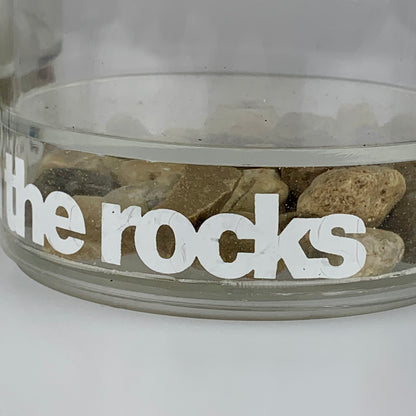 Vintage "On the Rocks" Novelty Low Ball Cups | 1970s Gag Gift HOWW MFG.