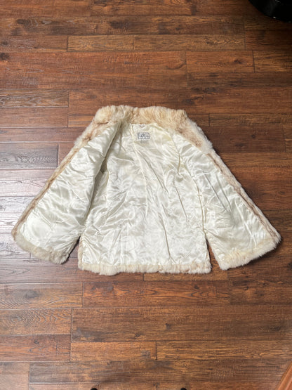 Vintage Clothing - 1980s Fur Jacket - Dyed Rabbit Fur - GDT Too - Small
