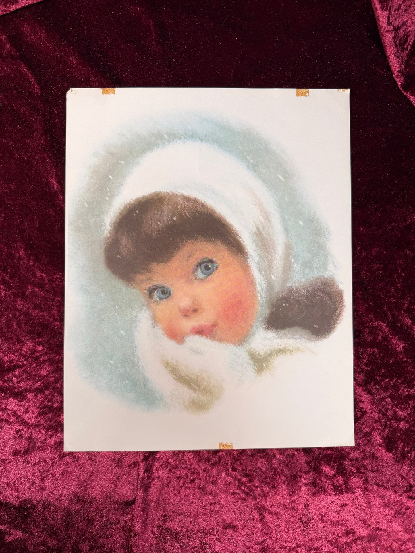 Vintage Ephemera - 1960s Print - Northern Tissue Girl - Northern Paper Mill
