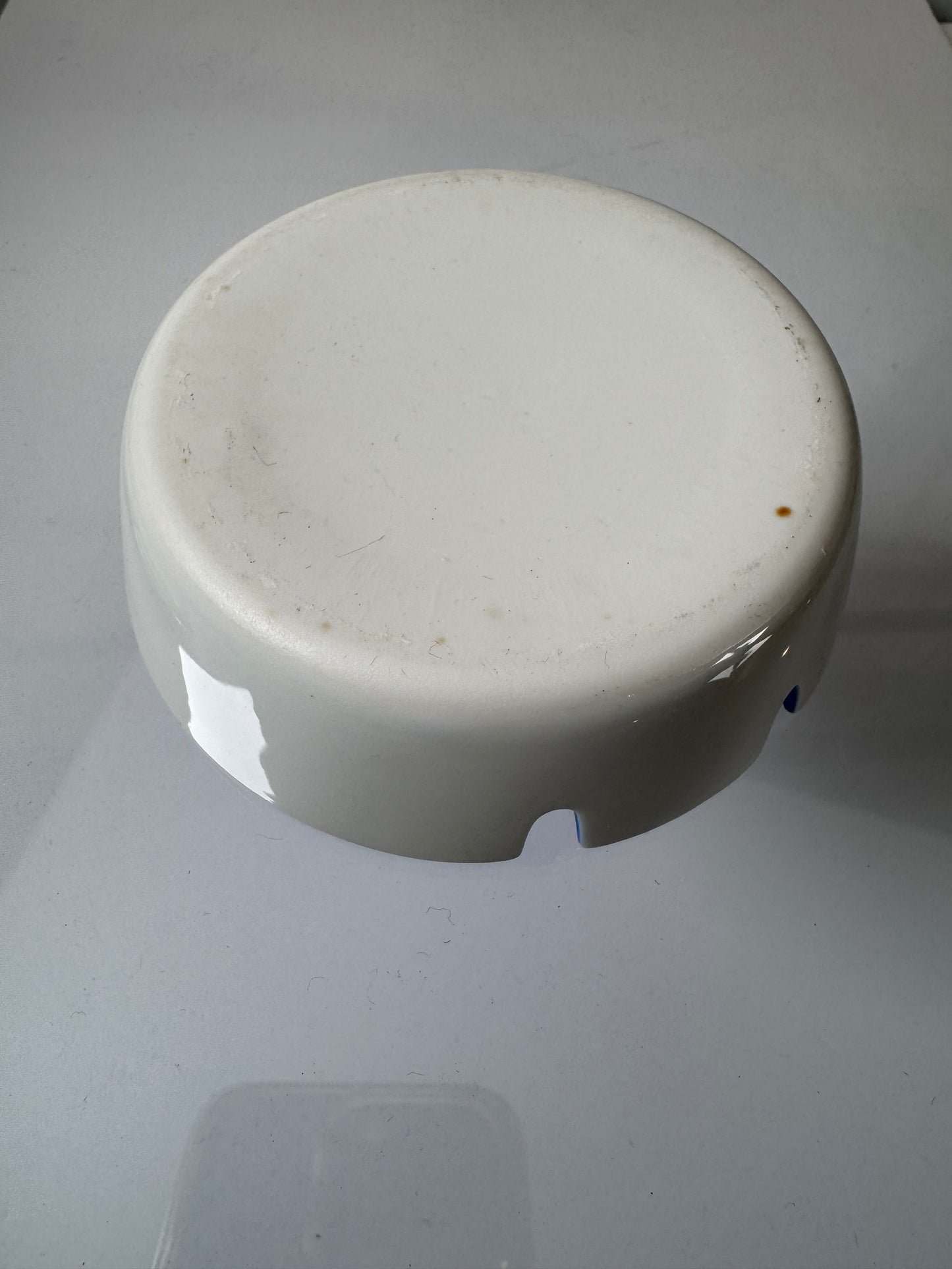 Vintage Ashtray - Bllue and White Glaze - 4"