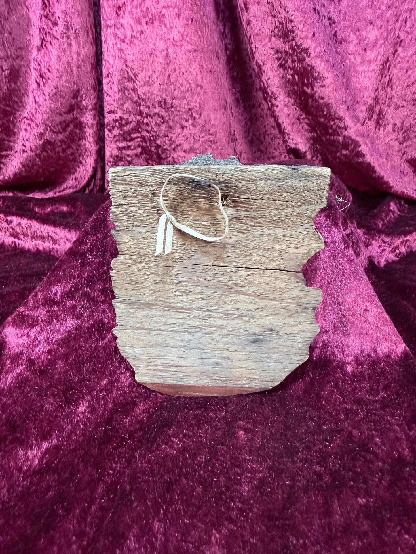 Vintage Carved Wood Taper Candle Holder – Bearded Woodsman Folk Art