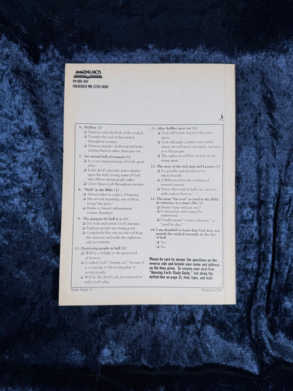 Vintage Amazing Facts Study Guide Booklet - Is the Devil in Charge of Hell? - Early Edition