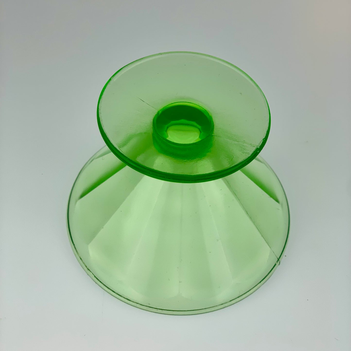 Vintage 1930s Uranium Glass Sherbet Glass