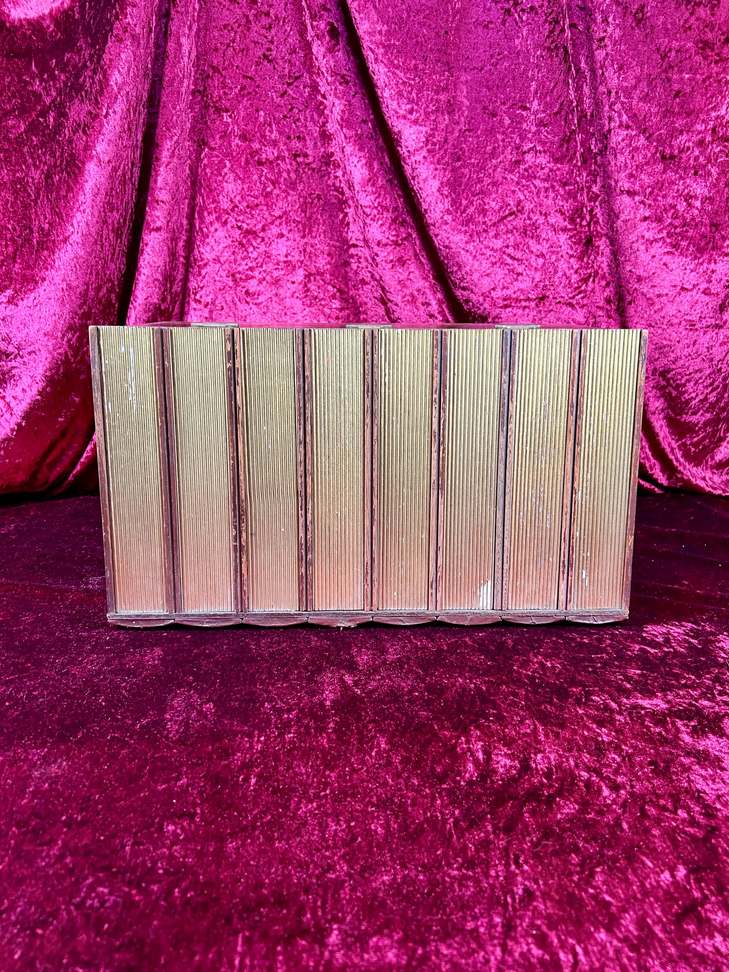 Vintage Barware - Mid Century Hidden Leather Bound Book Bar - World's Greatest Books - Japan