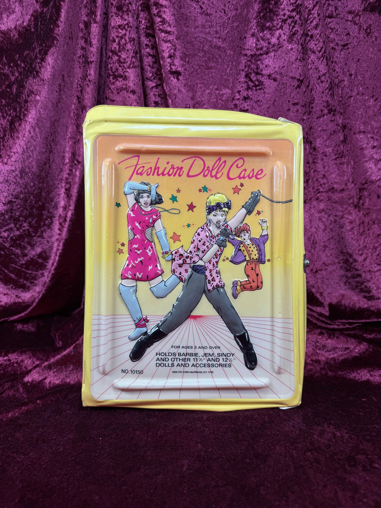 Vintage Vinyl Fashion Doll Case – Mixed Barbie Clothing, Shoes & Accessories