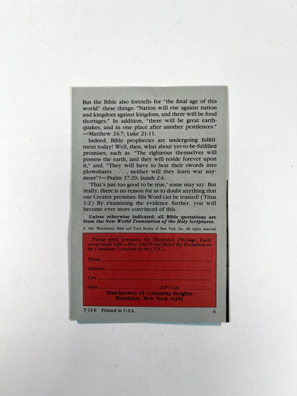 Vintage Ephemera - Religious Pamphlet - Why You Can Trust the Bible