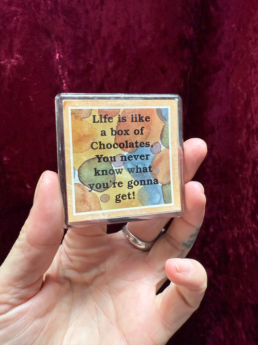 Vintage Magnet Life is like a Box of Chocolates