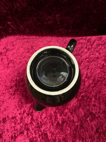 Vintage FIestaware Ceramic Teapot - Homer Laughlin Black 44 Oz Serving Pot