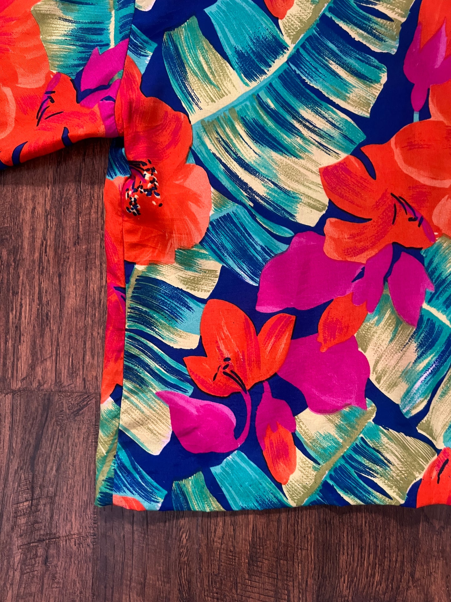 Vintage Norton McNaughton Tropical Two Piece Set - Bright Hawaiian Florals - Medium