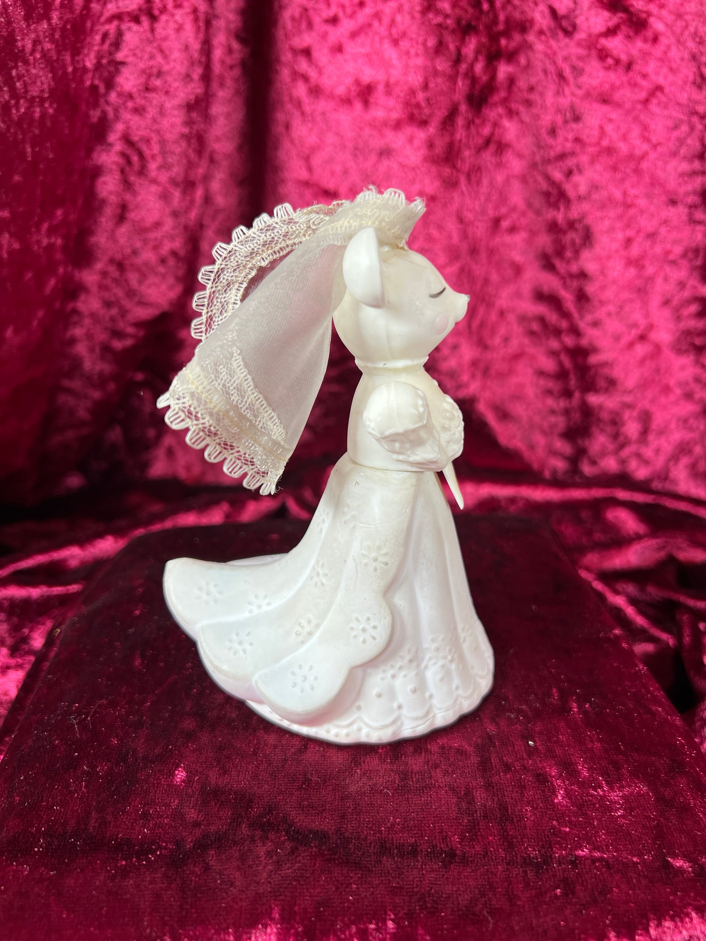 Vintage Perfume Bottle Set - Anthropomorphic Mice Bride and Groom - Avon