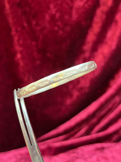 Vintage Jewelry - Bangle Bracelet - 925 Sterling Silver - Stamped Eagles - Mexico