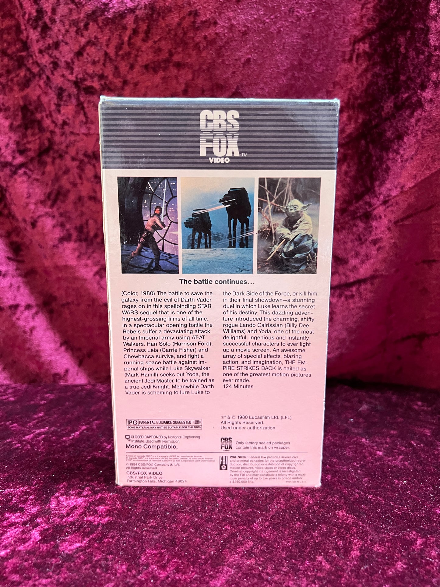 VHS - Star Wars - The Empire Strikes Back - 1980