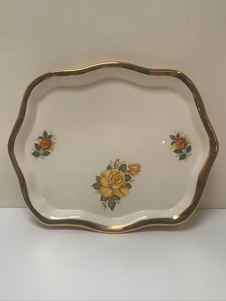 1978 Vanity Tray - Yellow Roses